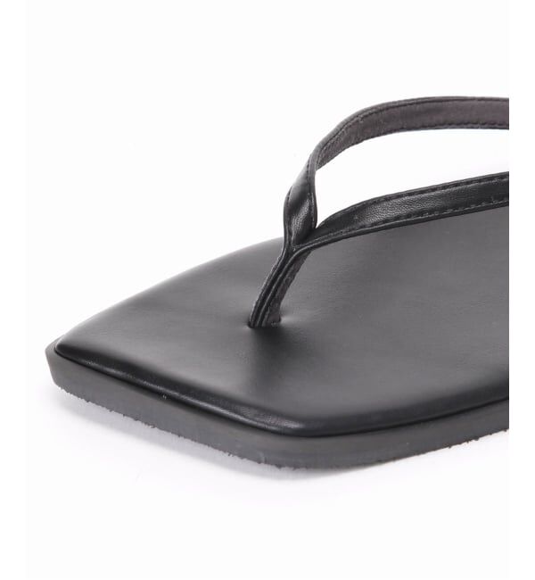  「《予約》スクエアトングサンダル」|サンダル|