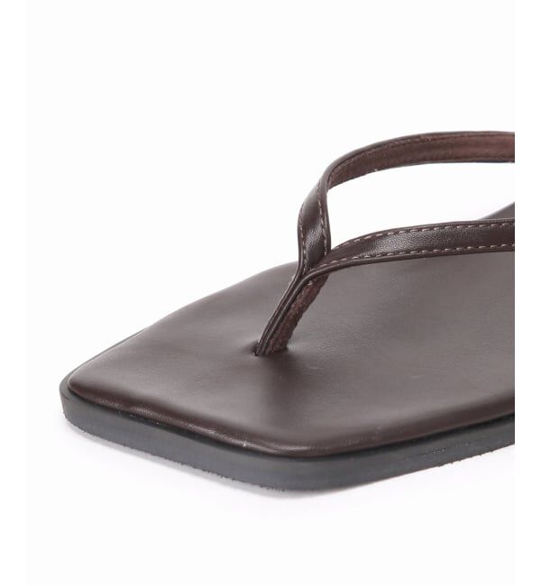  「《予約》スクエアトングサンダル」|サンダル|