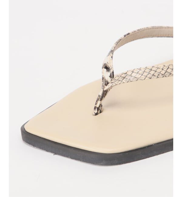  「《予約》スクエアトングサンダル」|サンダル|