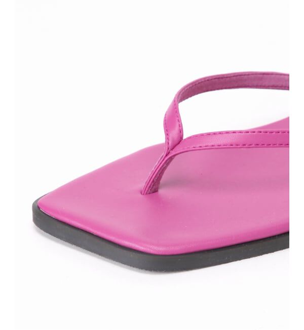  「《予約》スクエアトングサンダル」|サンダル|