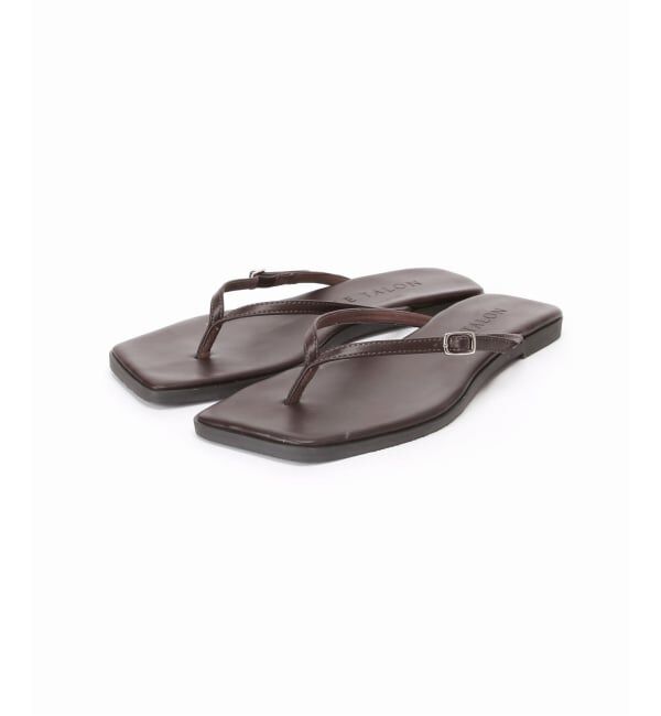  「《予約》スクエアトングサンダル」|サンダル|