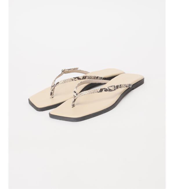  「《予約》スクエアトングサンダル」|サンダル|