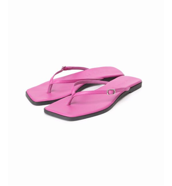  「《予約》スクエアトングサンダル」|サンダル|