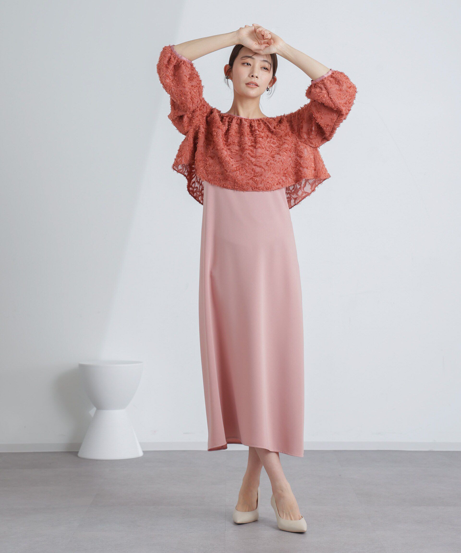 nano･universe「前後2WAYボレロ付きキャミワンピース」|ワンピース|