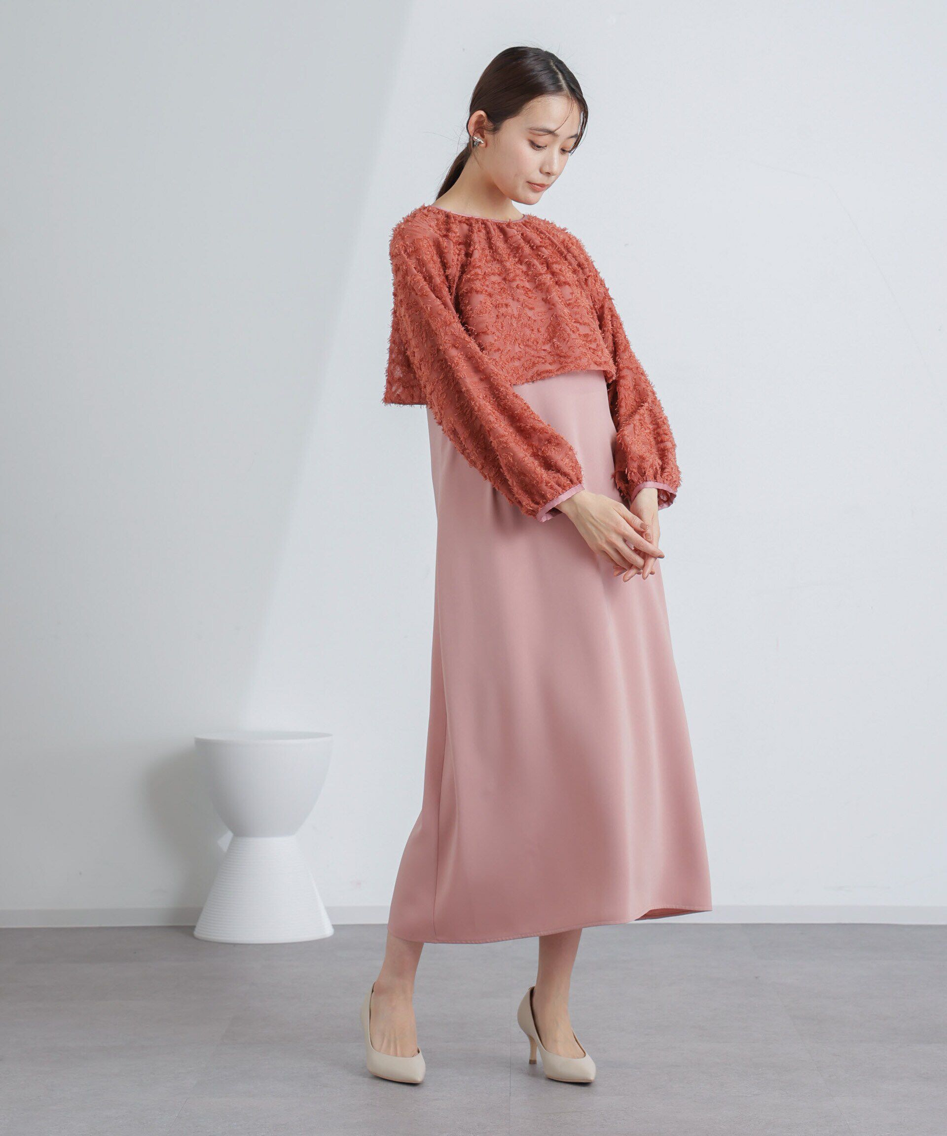 nano･universe「前後2WAYボレロ付きキャミワンピース」|ワンピース|