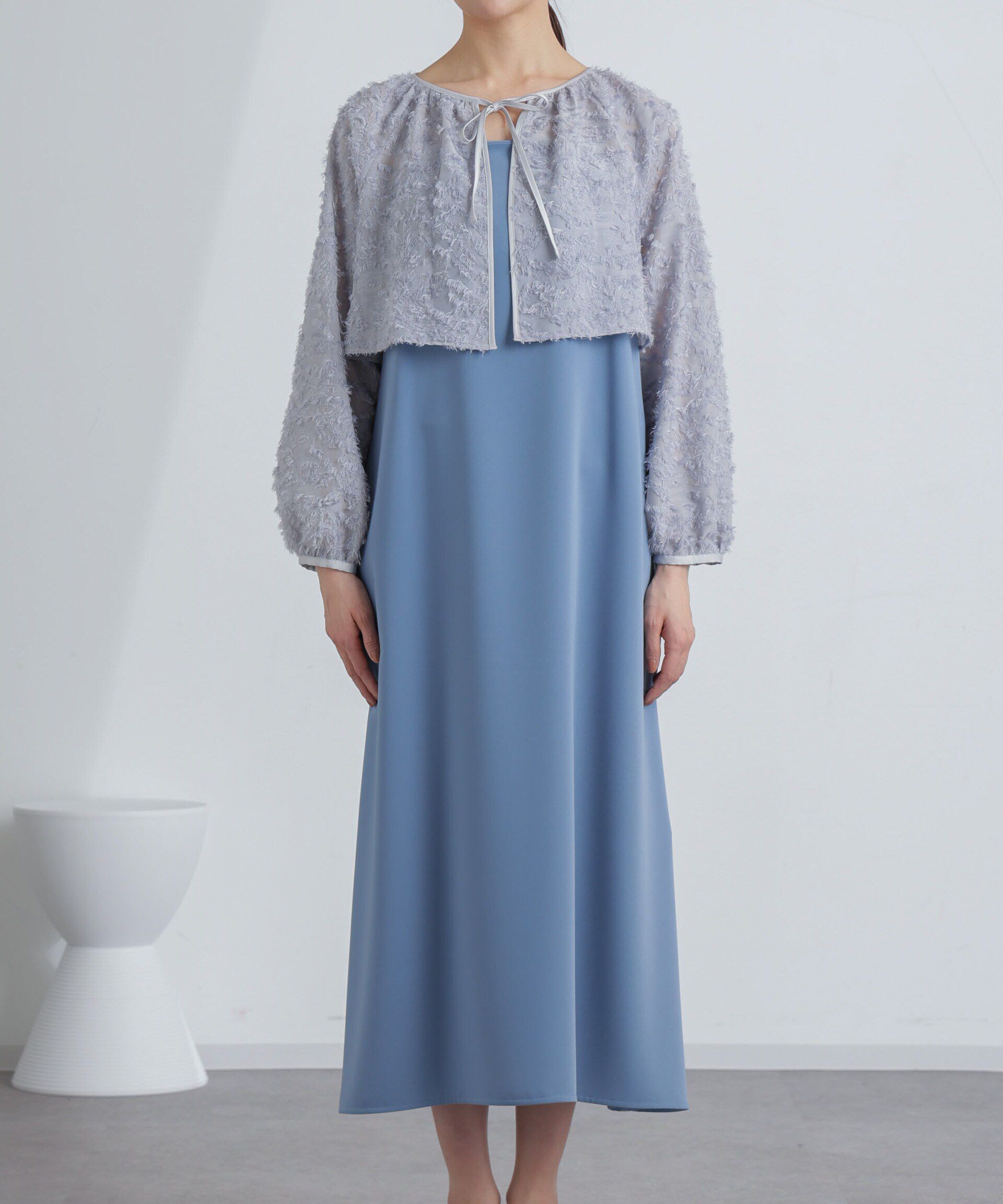 nano･universe「前後2WAYボレロ付きキャミワンピース」|ワンピース|