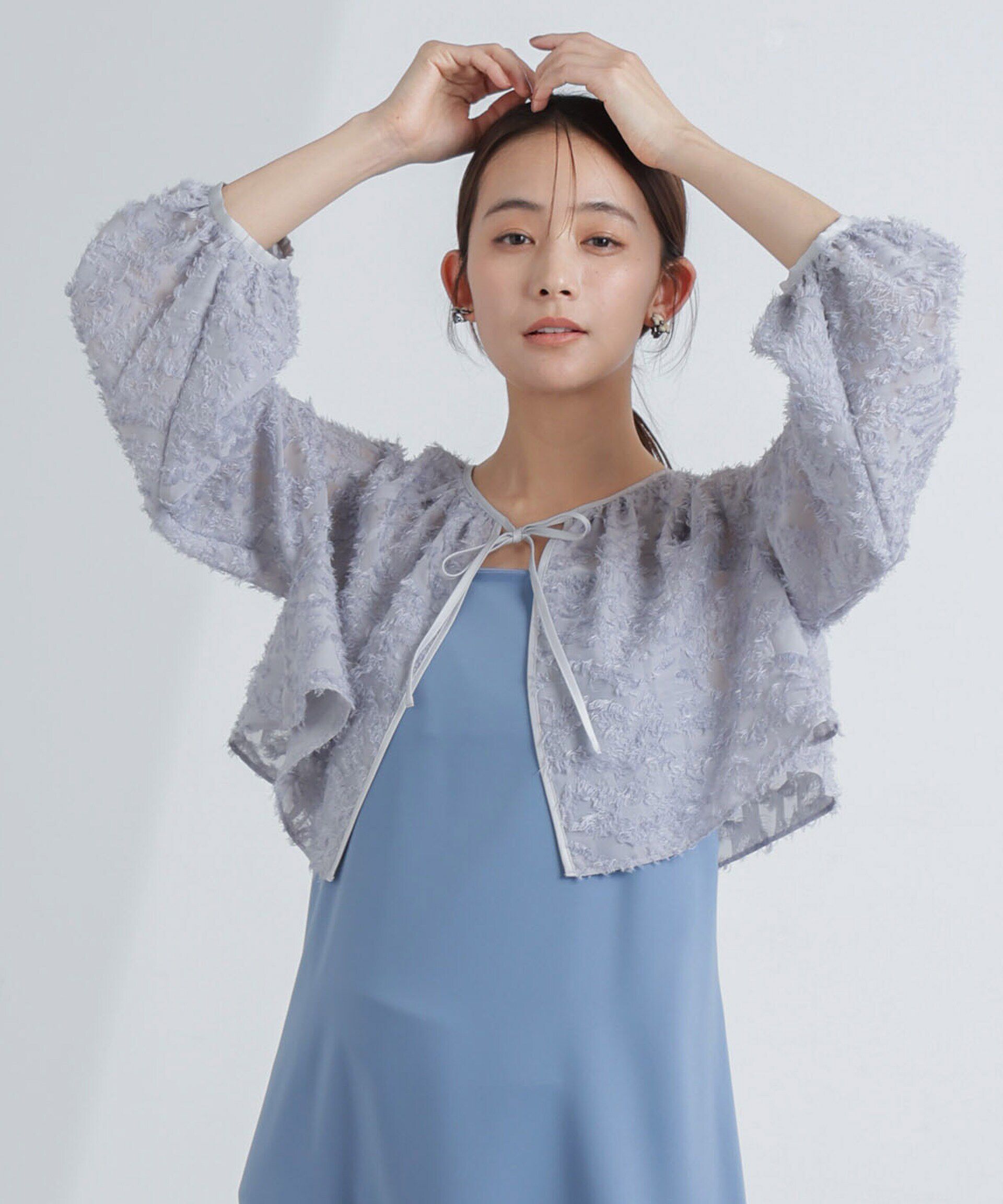 nano･universe「前後2WAYボレロ付きキャミワンピース」|ワンピース|