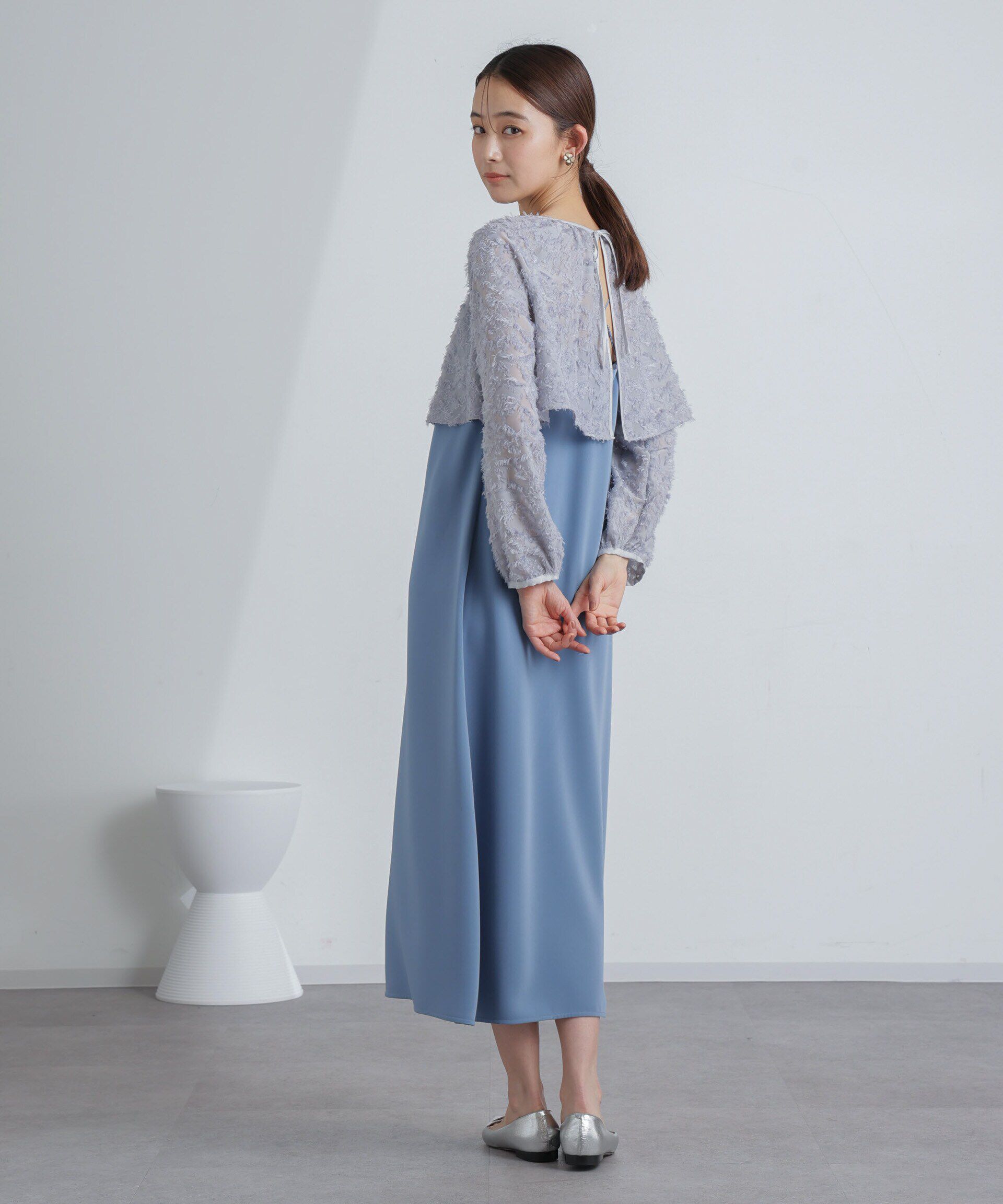 nano･universe「前後2WAYボレロ付きキャミワンピース」|ワンピース|