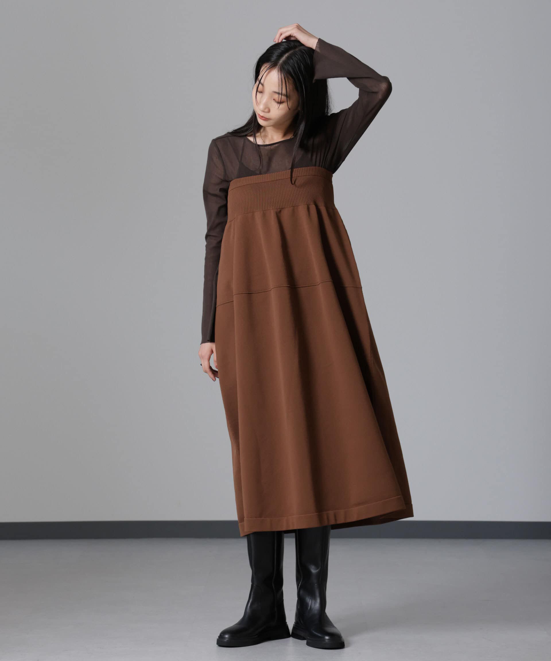 nano･universe「2WAYベアニットスカート (セットアップ可)」|スカート|