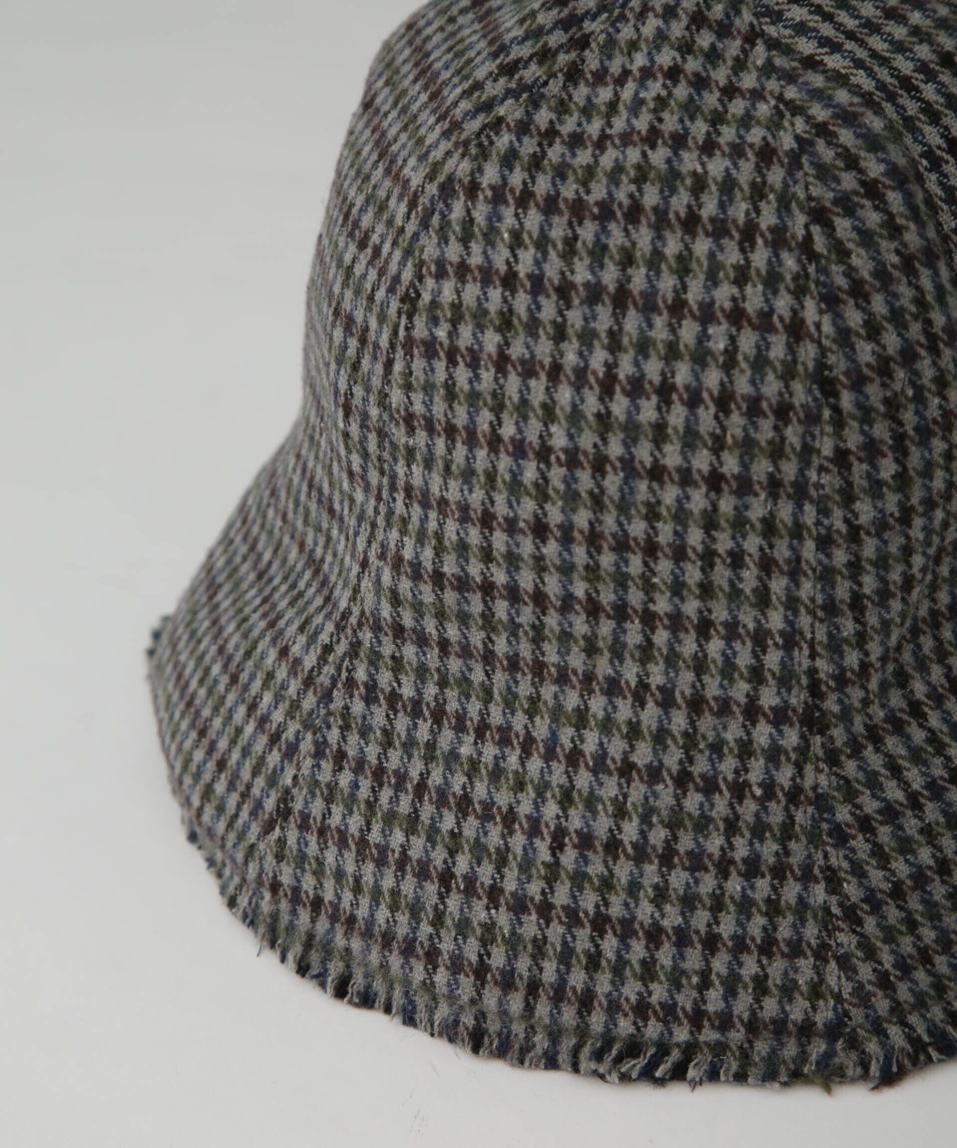 nano･universe「ガンクラブチェックチューリップハット」|キャップ・キャスケット|