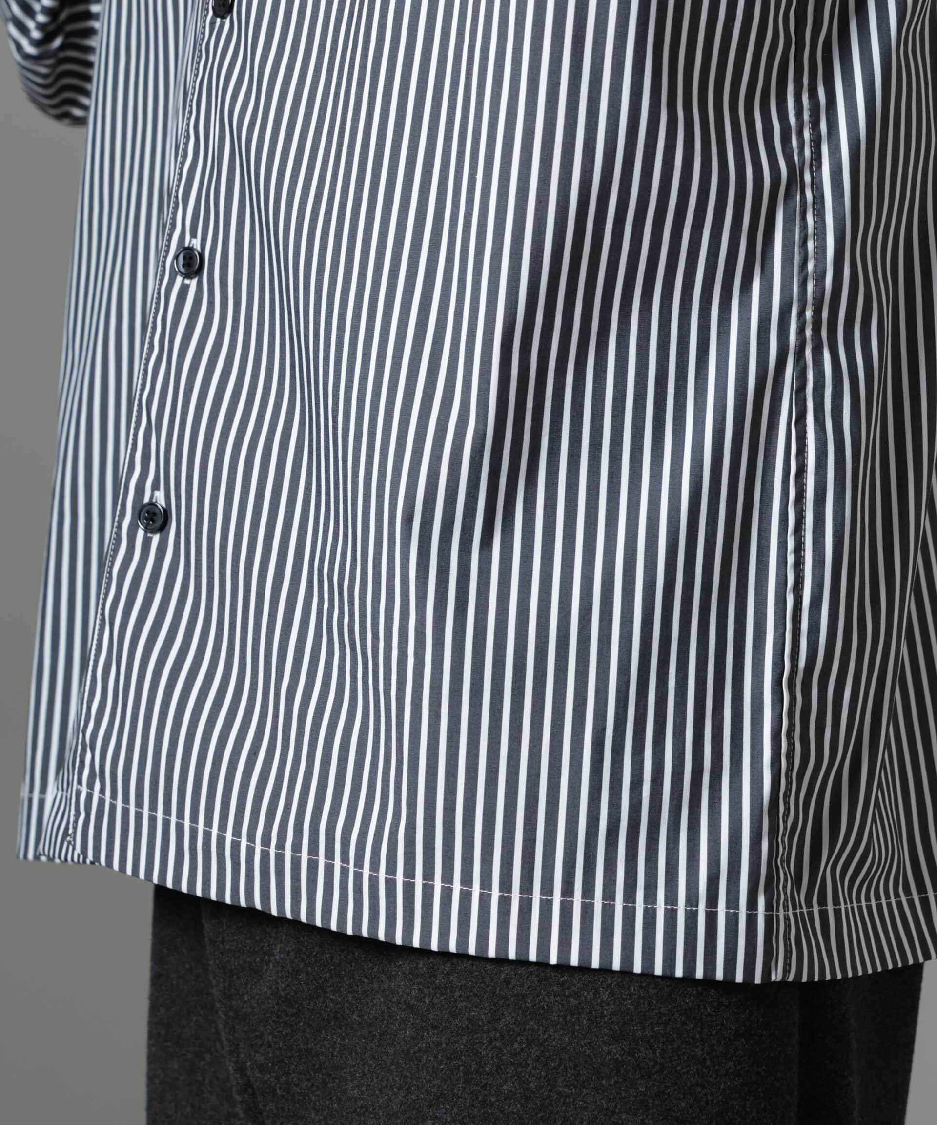 nano･universe「｢NJ/CLUB｣HOMESTOCK ストライプシャツ」|シャツ・ブラウス|