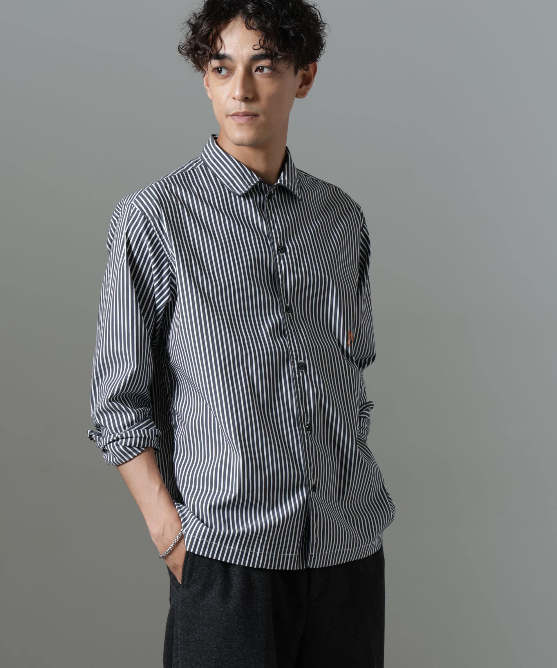 nano･universe「｢NJ/CLUB｣HOMESTOCK ストライプシャツ」|シャツ・ブラウス|