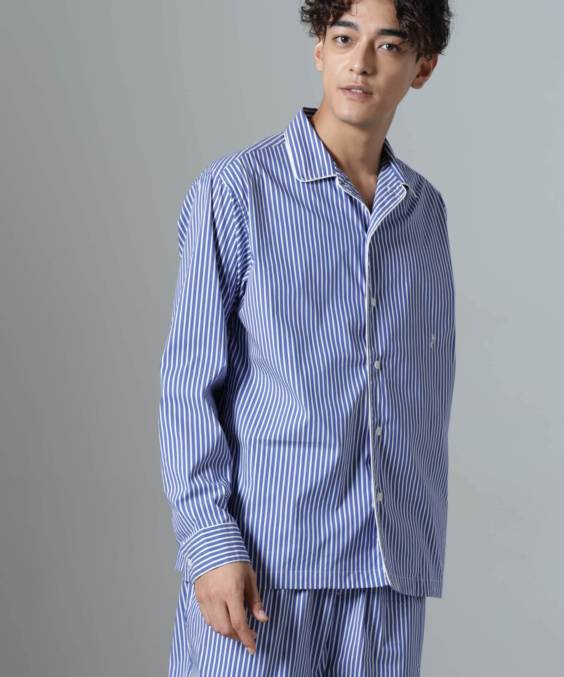 nano･universe「｢NJ/CLUB｣HOMESTOCK ストライプシャツ」|シャツ・ブラウス|