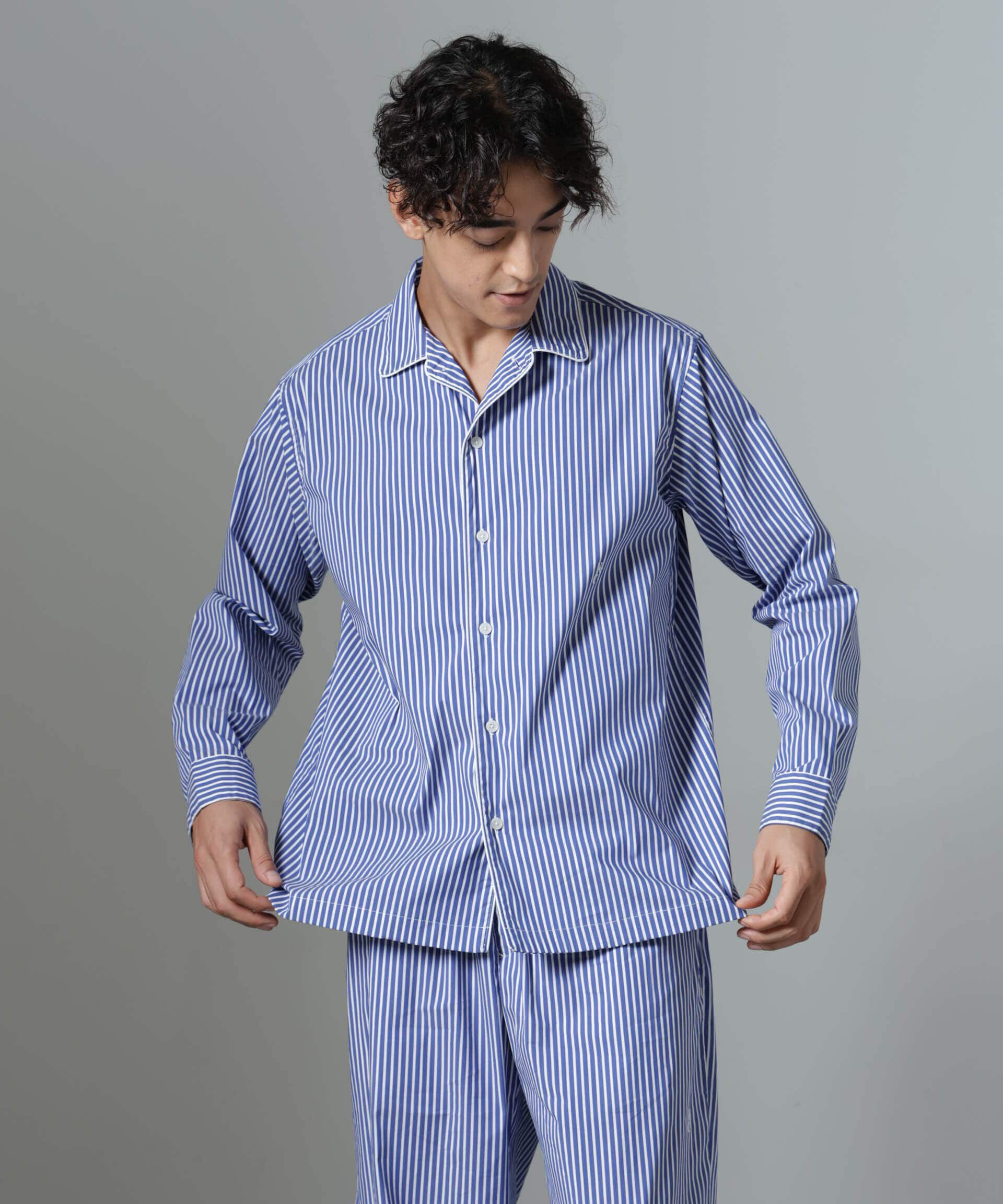 nano･universe「｢NJ/CLUB｣HOMESTOCK ストライプシャツ」|シャツ・ブラウス|