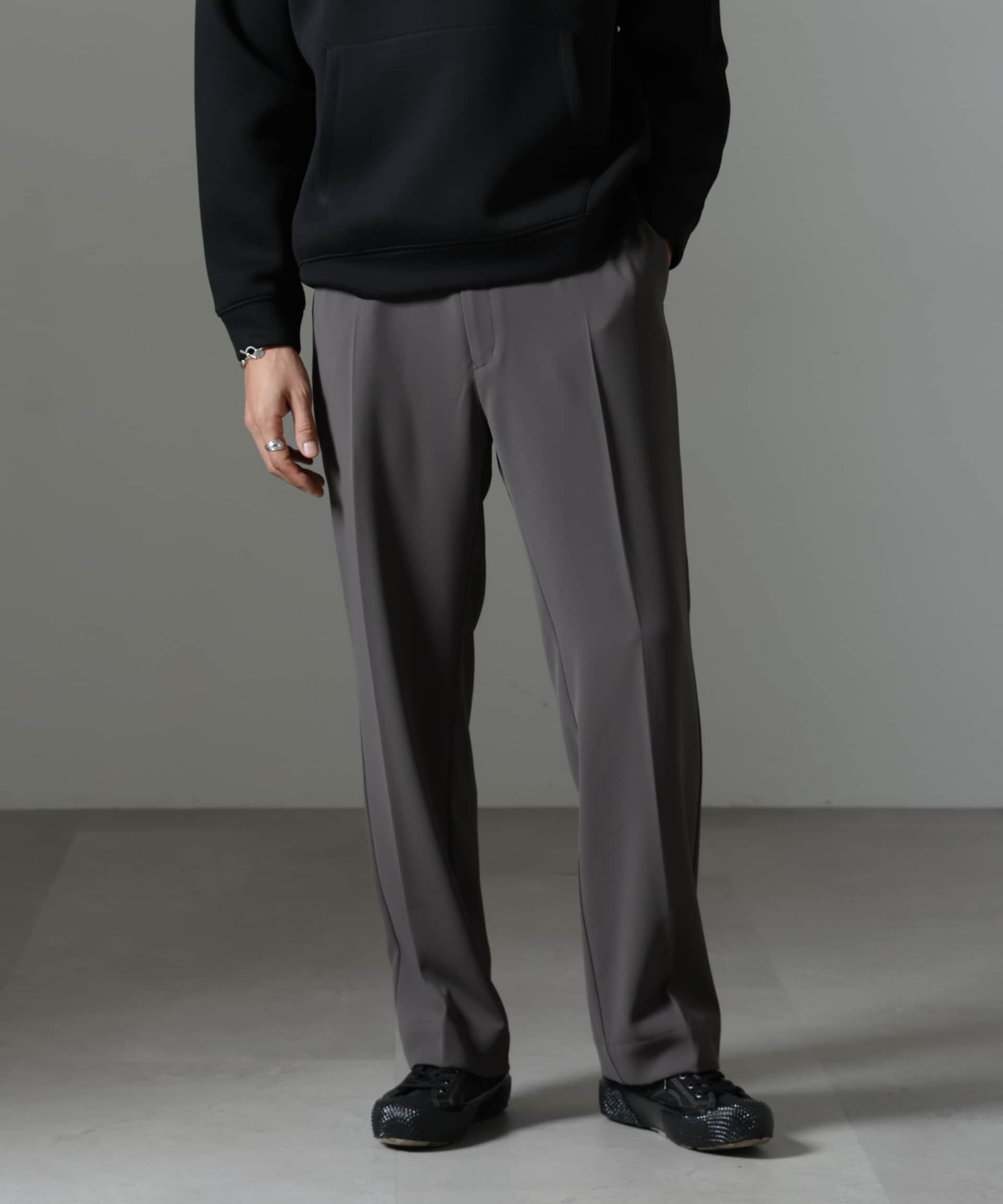 nano･universe「ドレープ ストレートスラックス(セットアップ可)」|チノ|