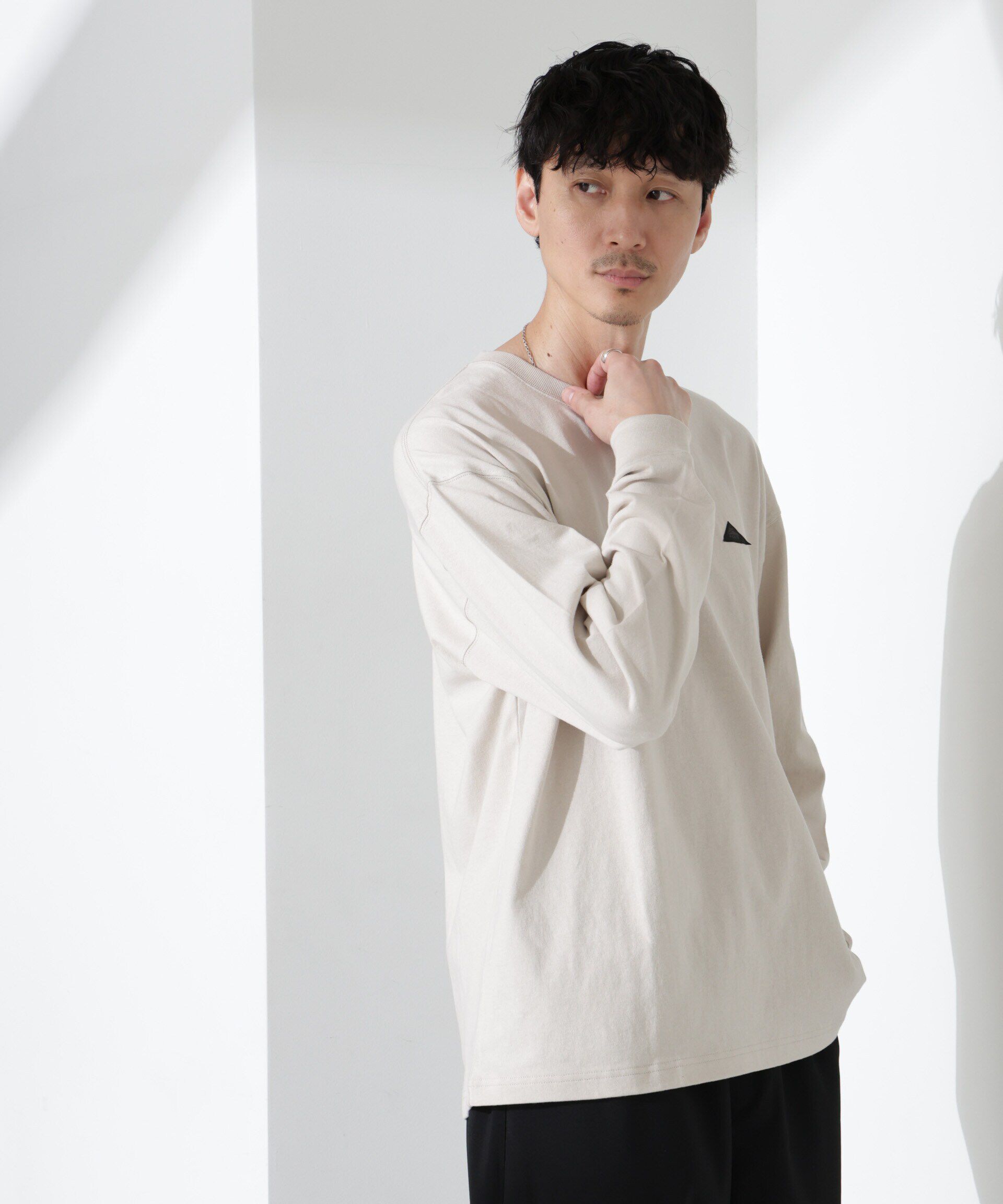 nano･universe「「KELTY&times;NANO universe」USAコットン天竺Tシャツ長袖」|Tシャツ・カットソー|エクリュ4