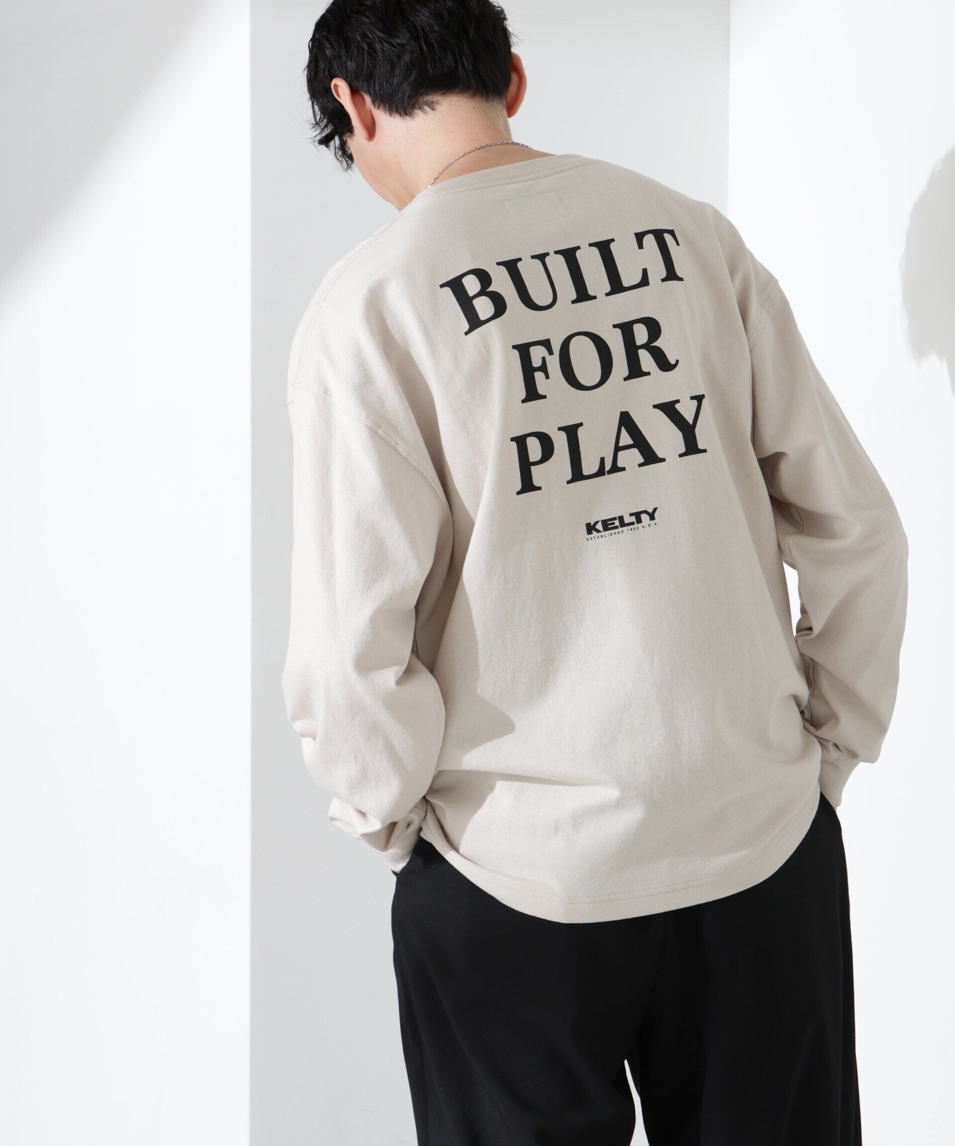 nano･universe「「KELTY&times;NANO universe」USAコットン天竺Tシャツ長袖」|Tシャツ・カットソー|