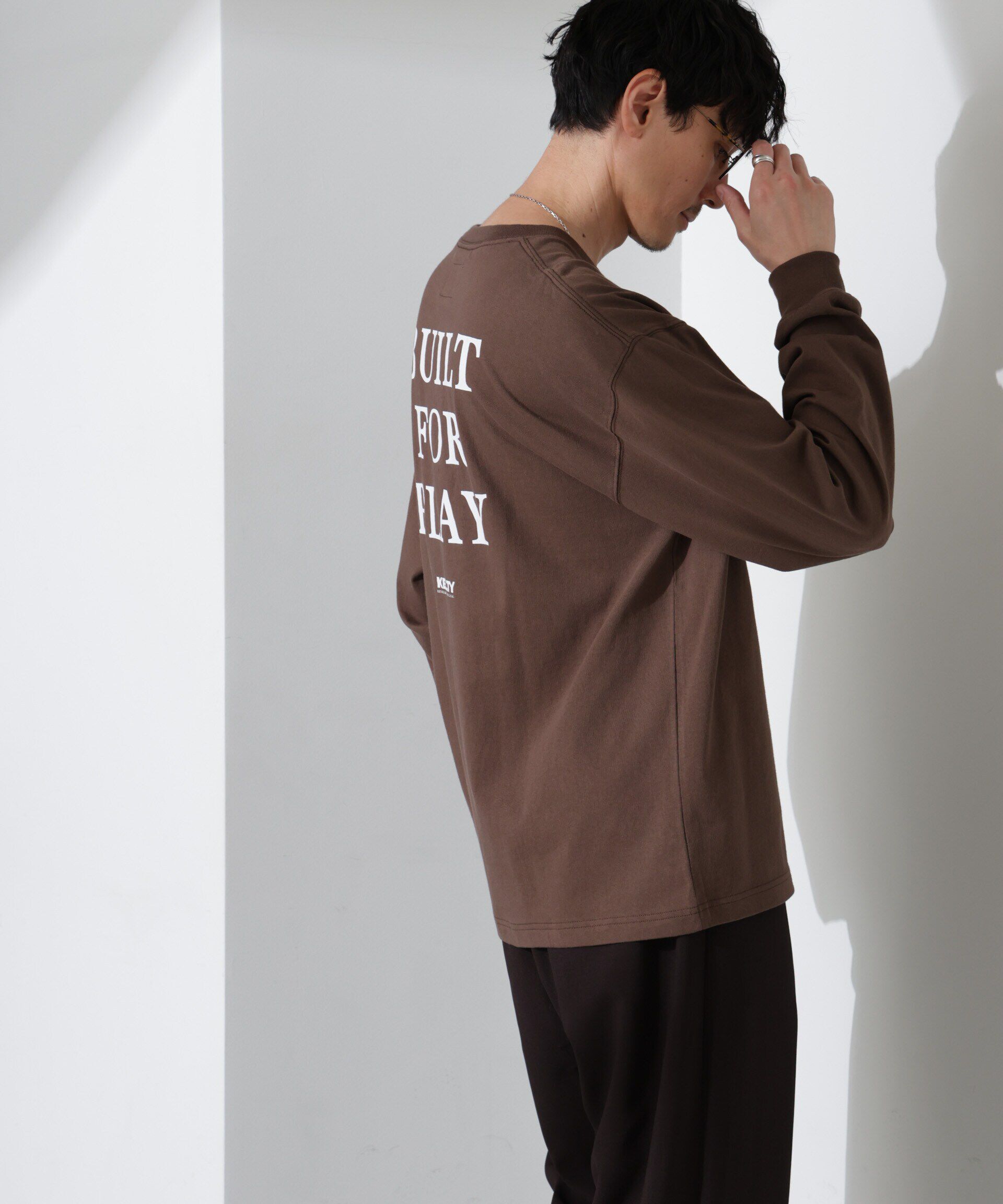 nano･universe「「KELTY&times;NANO universe」USAコットン天竺Tシャツ長袖」|Tシャツ・カットソー|