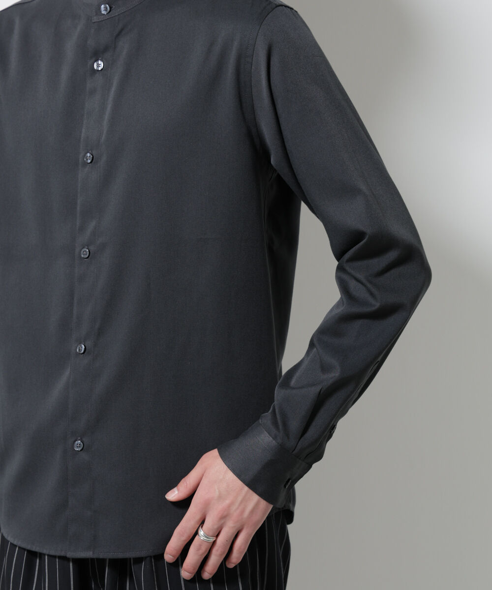 nano･universe「スタンダードバンドカラーシャツ/長袖」|シャツ・ブラウス|