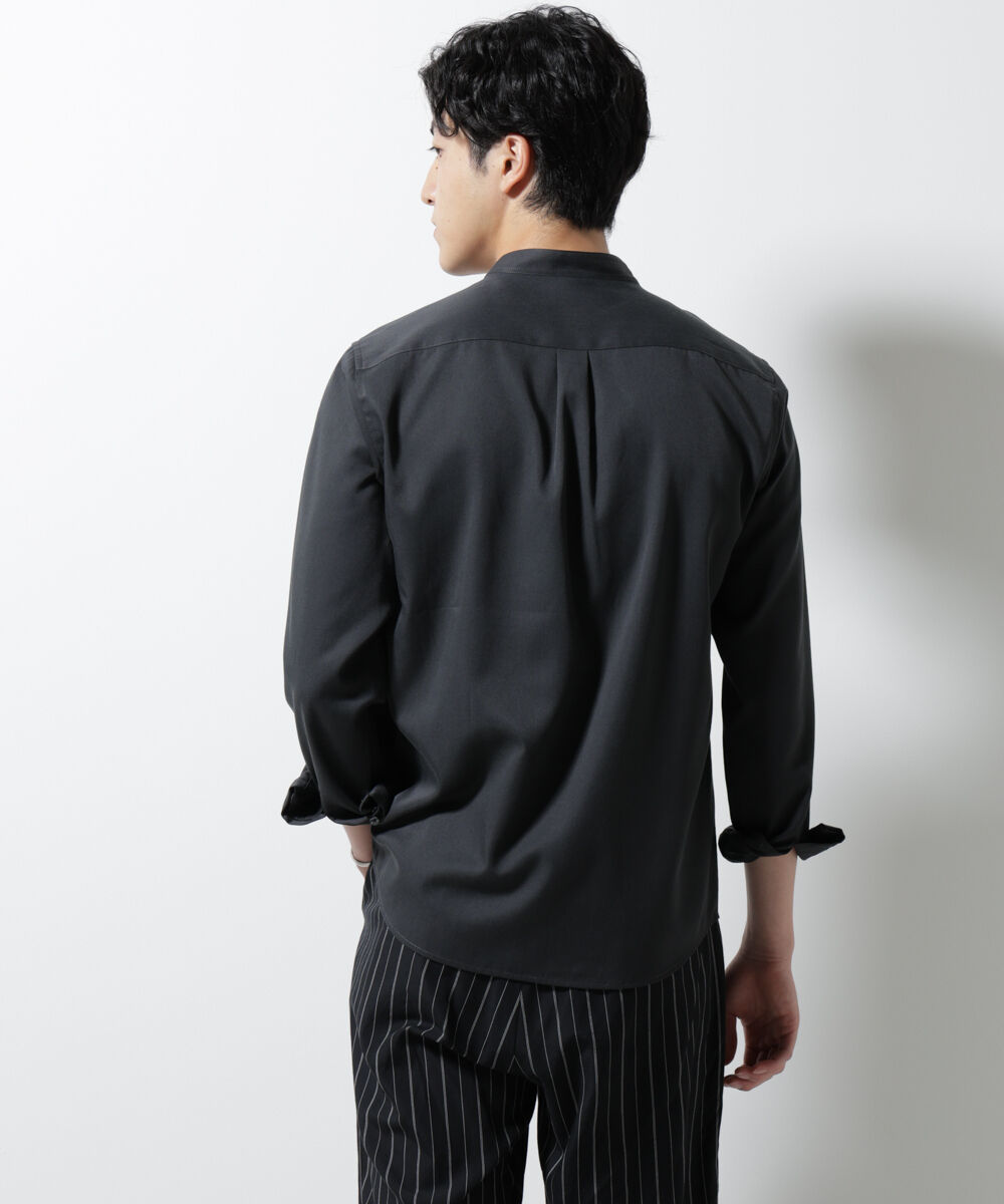 nano･universe「スタンダードバンドカラーシャツ/長袖」|シャツ・ブラウス|