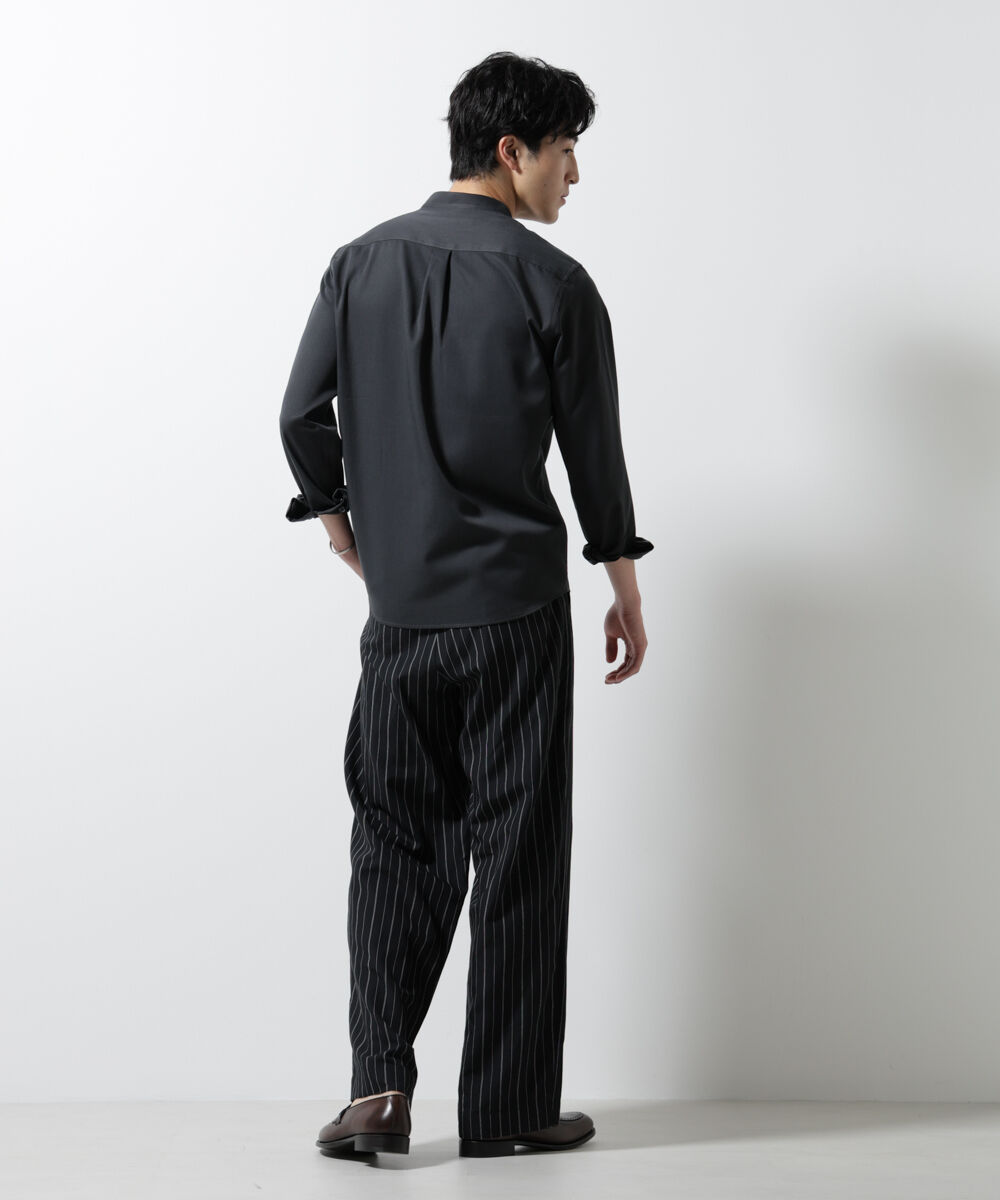 nano･universe「スタンダードバンドカラーシャツ/長袖」|シャツ・ブラウス|