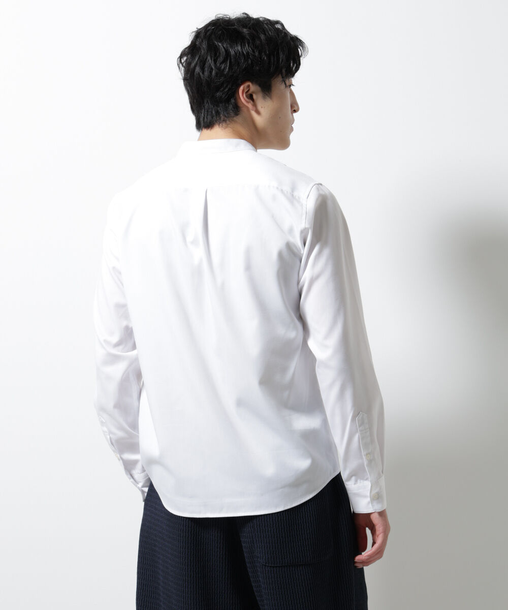 nano･universe「スタンダードバンドカラーシャツ/長袖」|シャツ・ブラウス|