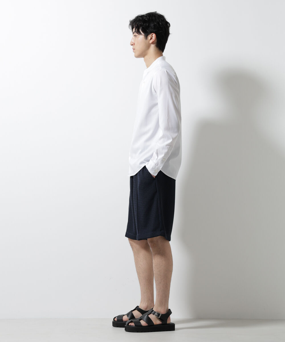 nano･universe「スタンダードバンドカラーシャツ/長袖」|シャツ・ブラウス|