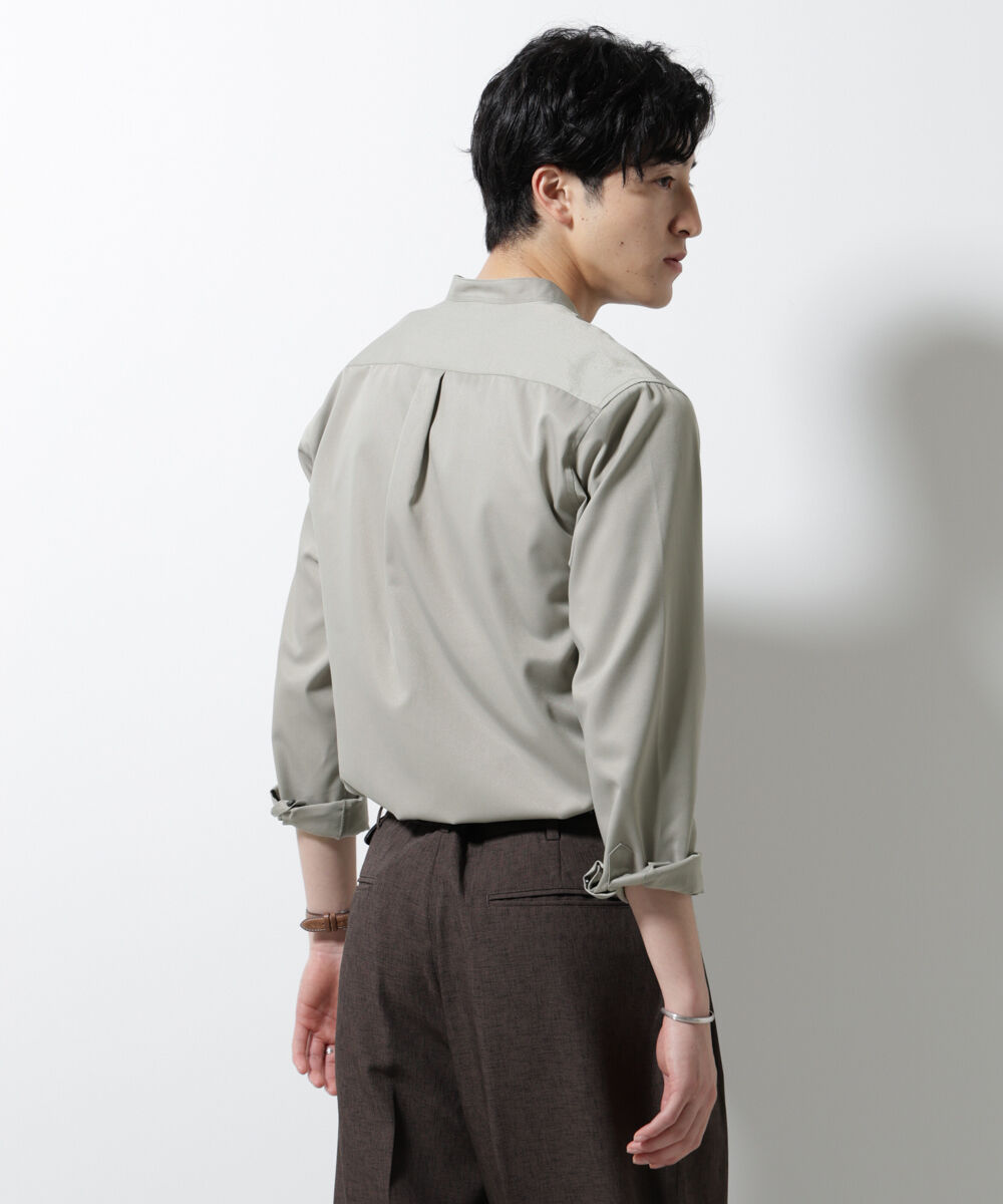 nano･universe「スタンダードバンドカラーシャツ/長袖」|シャツ・ブラウス|