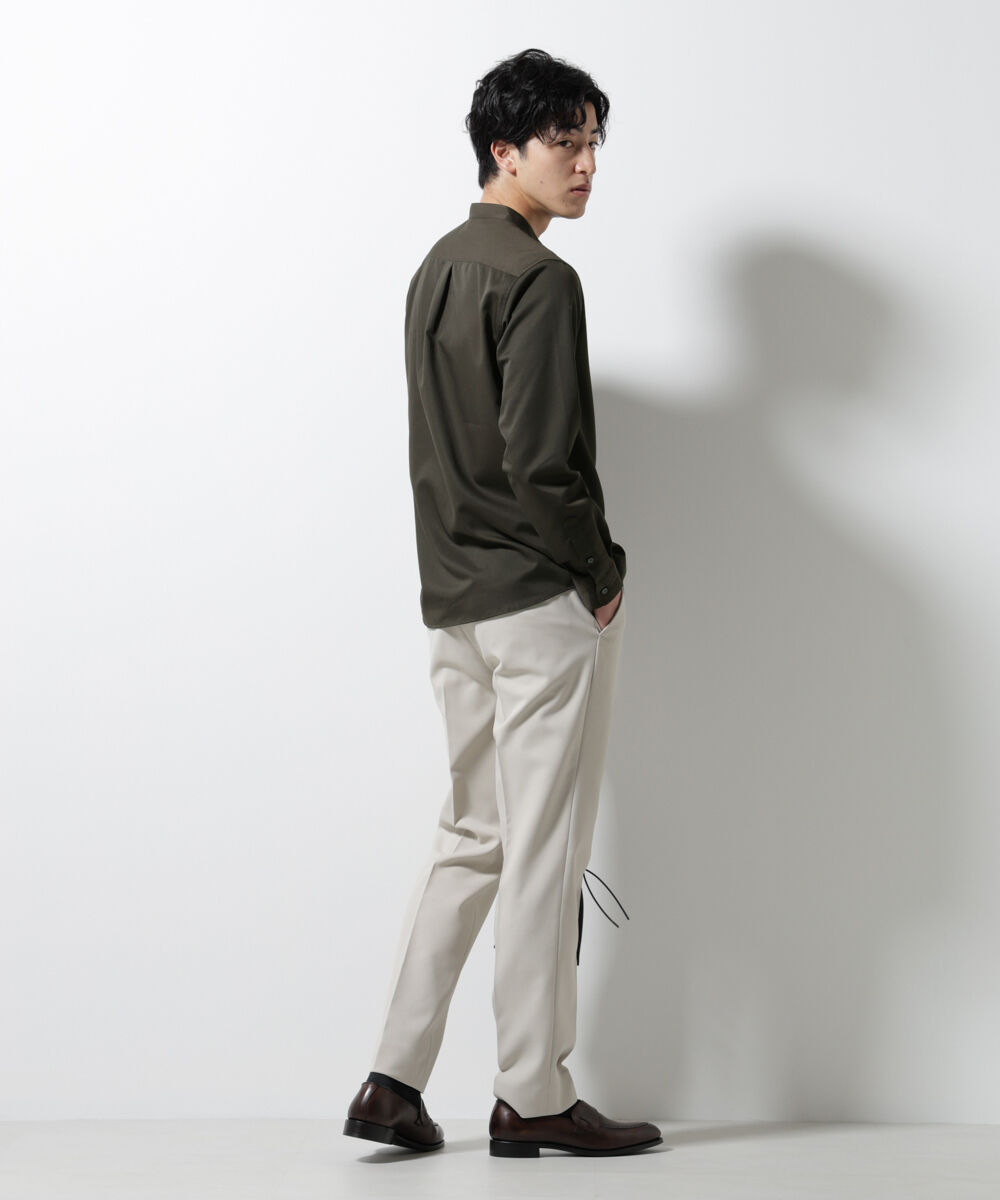 nano･universe「スタンダードバンドカラーシャツ/長袖」|シャツ・ブラウス|