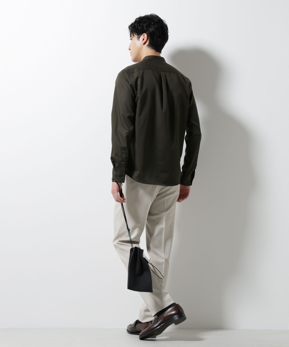 nano･universe「スタンダードバンドカラーシャツ/長袖」|シャツ・ブラウス|