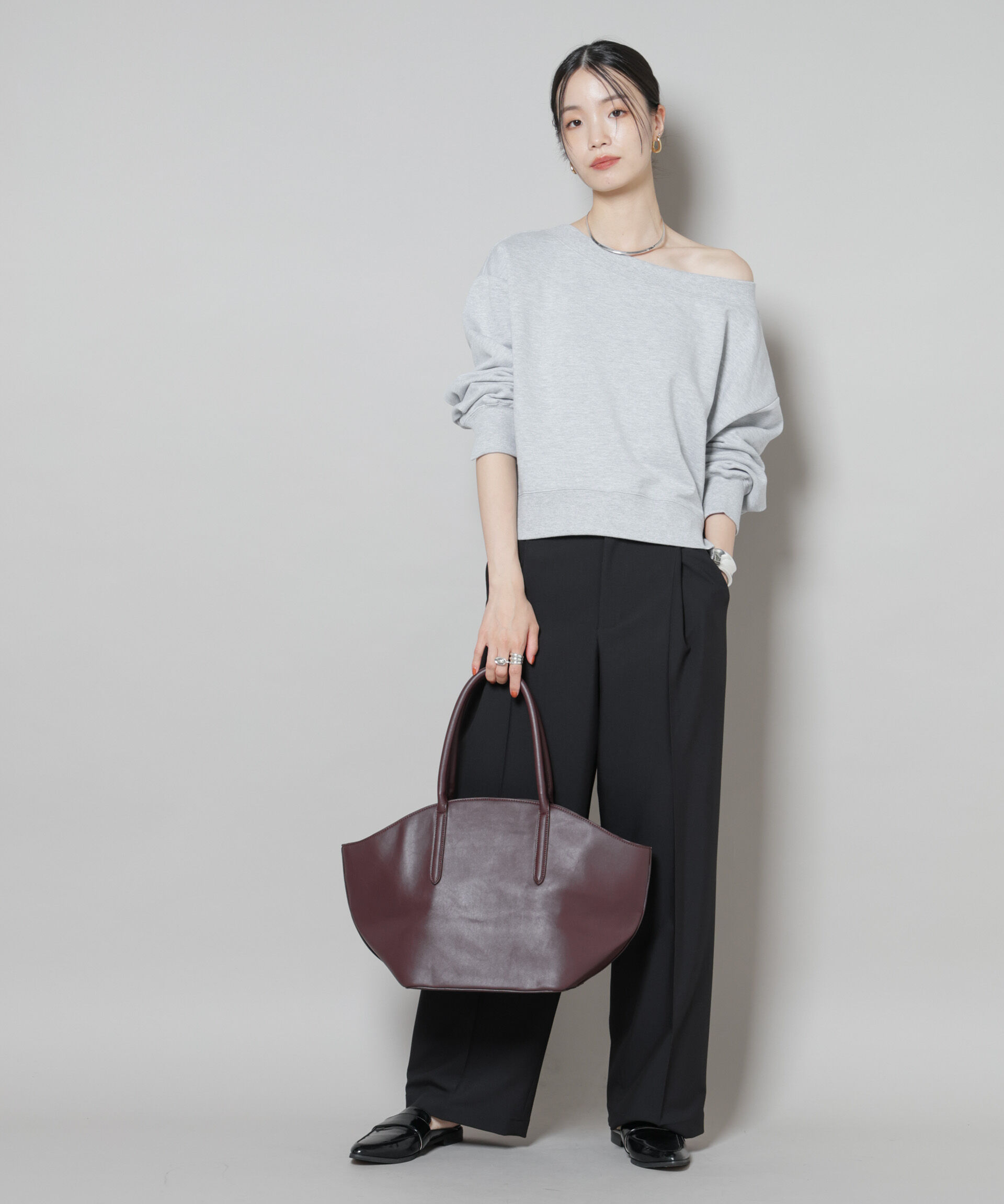 nano･universe「ワンタックセンタープレスストレートパンツ(セットアップ可)」|チノ|