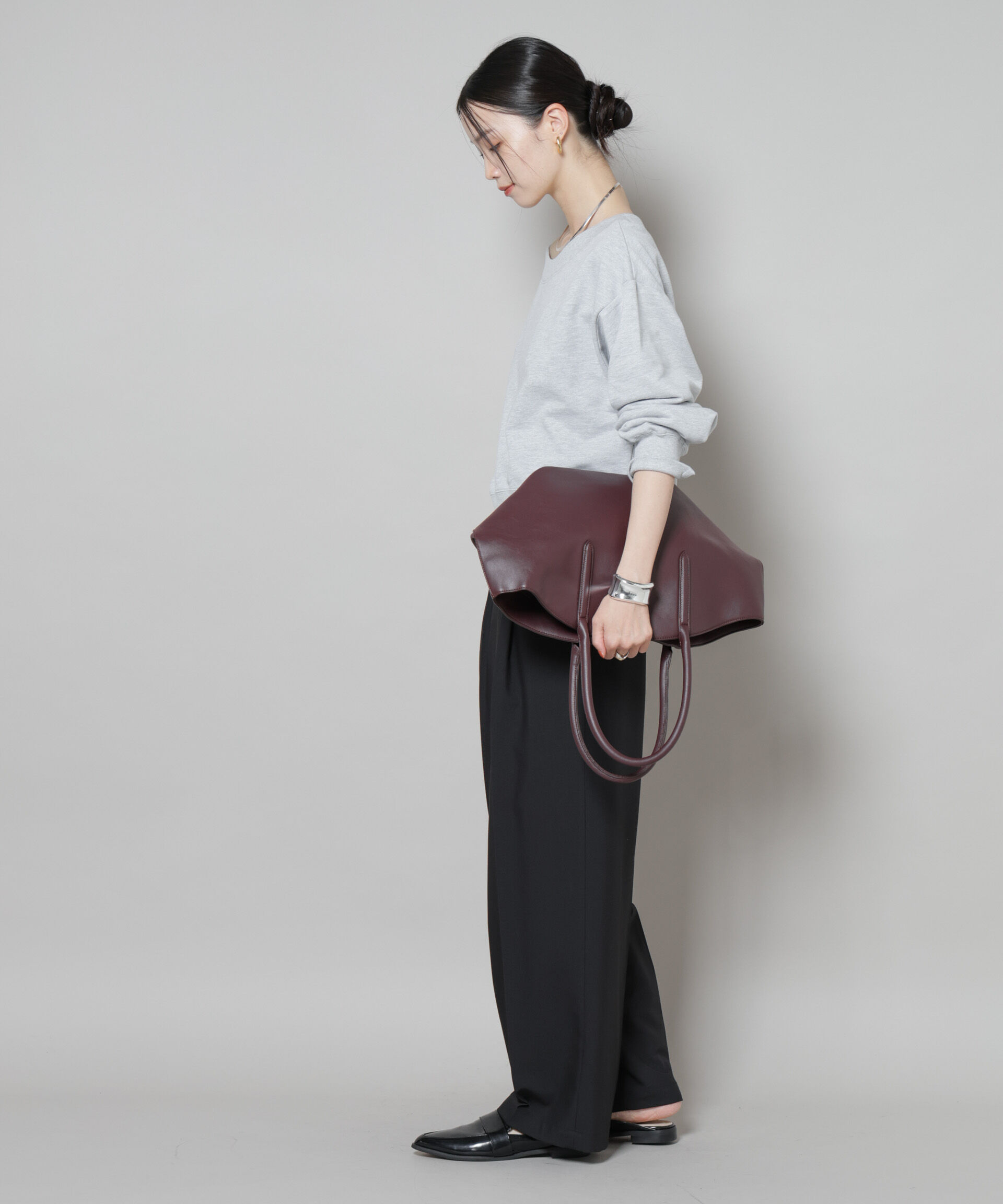 nano･universe「ワンタックセンタープレスストレートパンツ(セットアップ可)」|チノ|