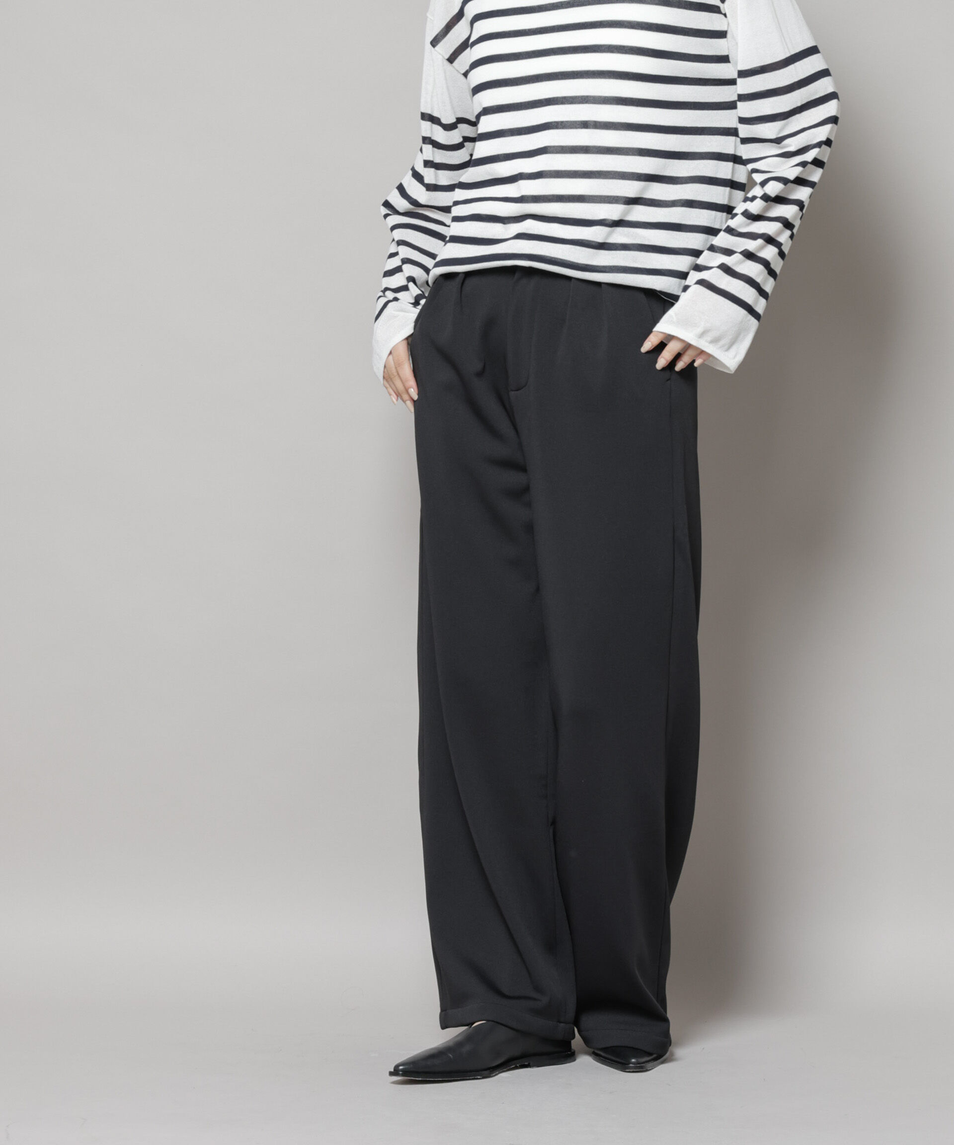 nano･universe「「MC」coveross(R)フリースボンディングパンツ(セットアップ可)」|チノ|