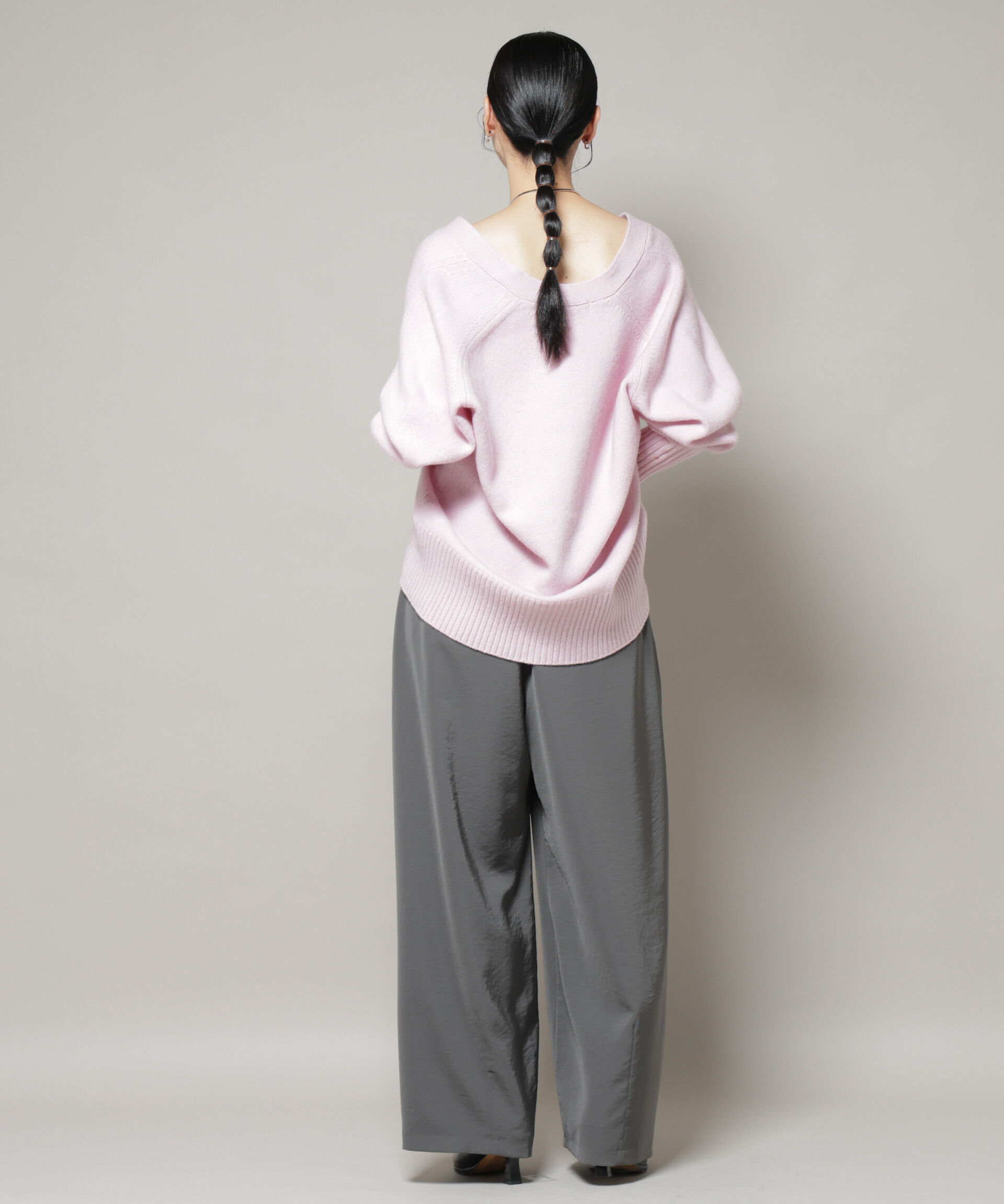 nano･universe「AQUAウールカシミヤVネックカーディガン」|ニット・セーター|