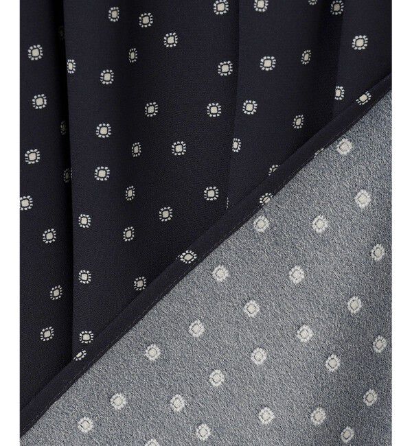 23区「【洗える】バックサテンアムンゼン タイプリント ワンピース」|ワンピース|