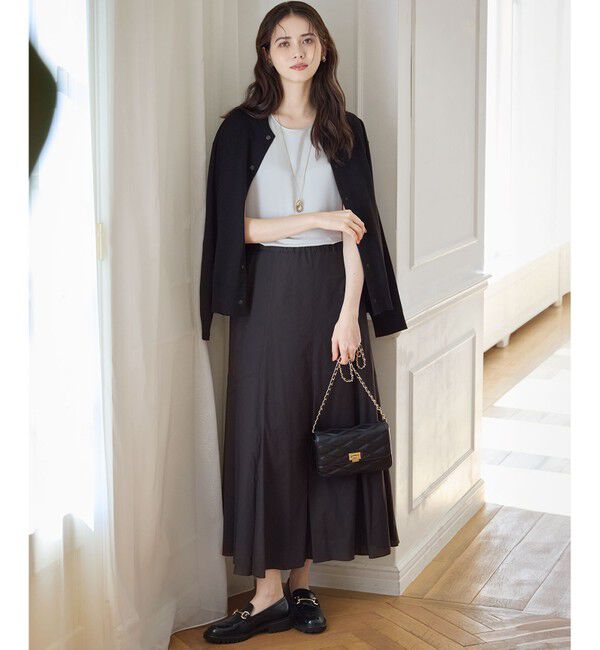 23区「【洗える】サテン タンクトップ」|タンクトップ|