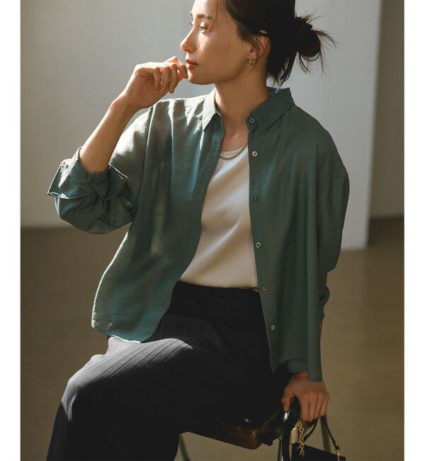 23区「【洗える】サテン タンクトップ」|タンクトップ|