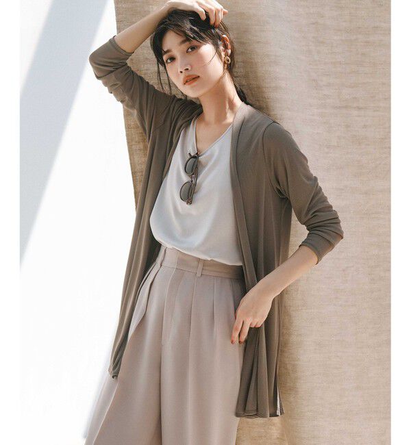 23区「【洗える】サテン タンクトップ」|タンクトップ|