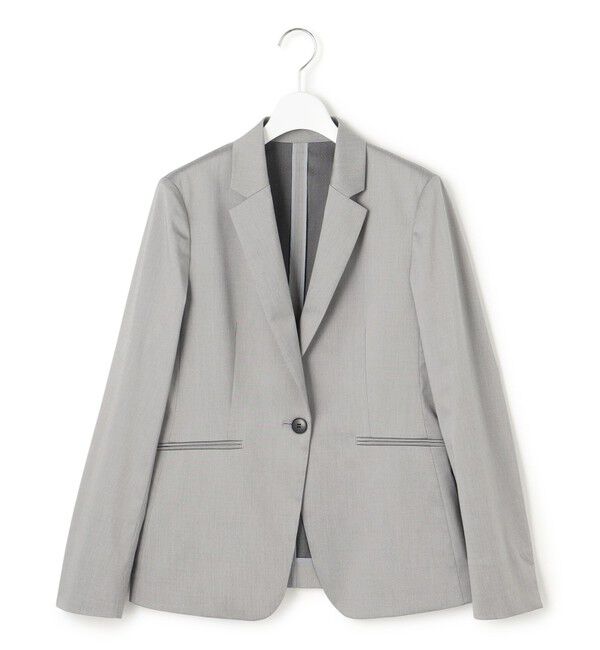 23区「【セットアップ対応/洗える】ストレッチシャンブレー テーラードジャケット」|テーラードジャケット|