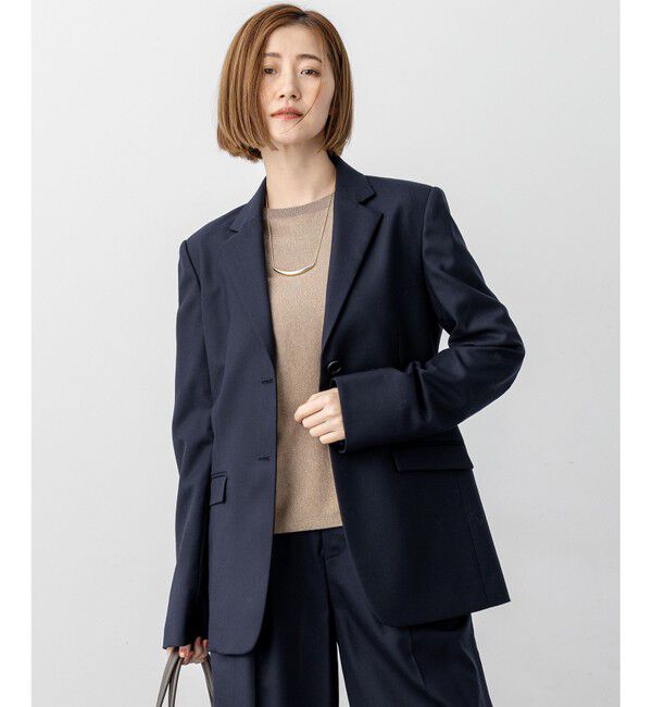 23区「【セットアップ対応】TWサキソニー シングル ジャケット」|テーラードジャケット|ネイビー系