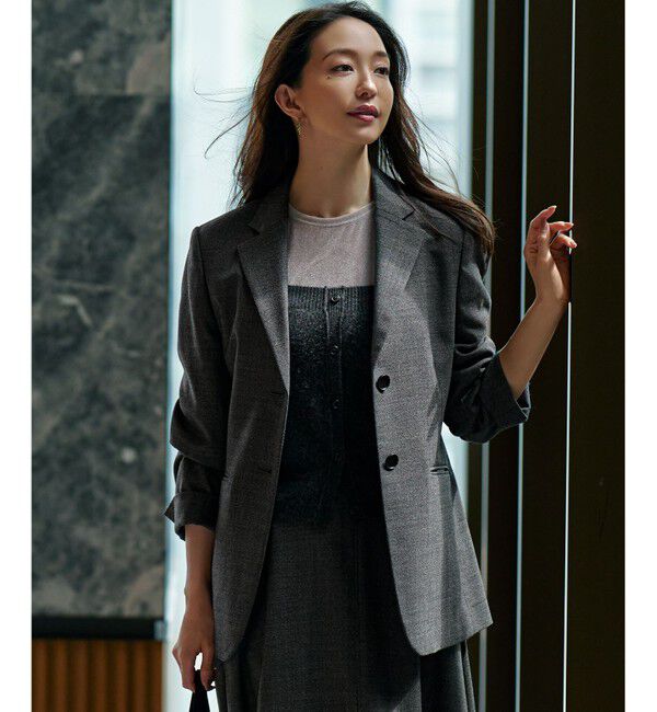 23区「【セットアップ対応】TWサキソニー シングル ジャケット」|テーラードジャケット|グレー系