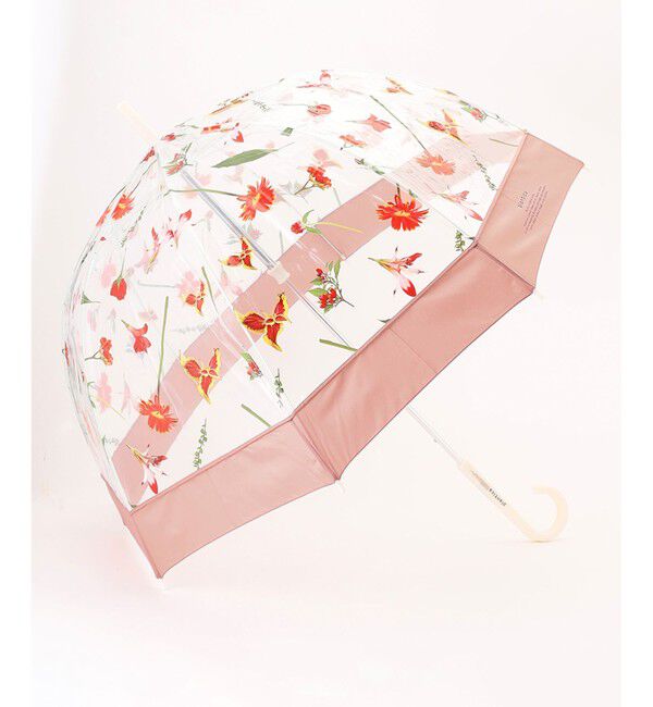 ANY SIS「【WEB・一部店舗限定】フラワープラスティック アンブレラ」|傘|ピンク