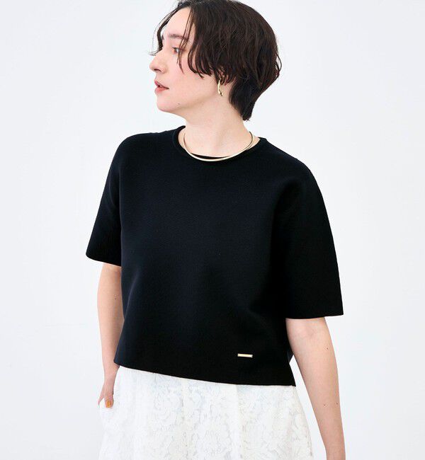 NOLLEY'S「《手洗い可能》ホールガーメントニットＴ」|ニット・セーター|