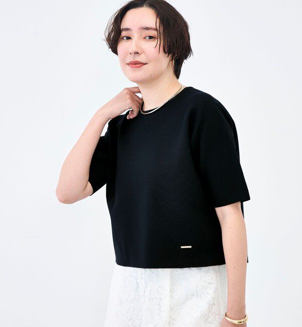 NOLLEY'S「《手洗い可能》ホールガーメントニットＴ」|ニット・セーター|