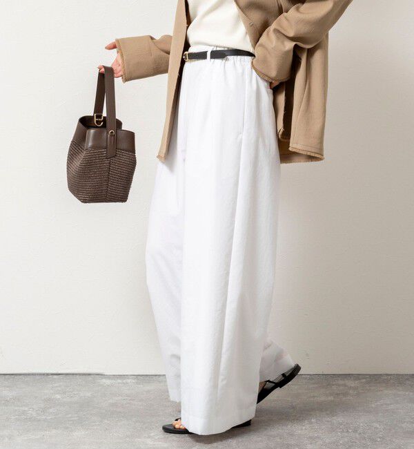 NOLLEY'S「ウォッシャブルエクセルテックタンブラー2タックワイドパンツ」|その他|