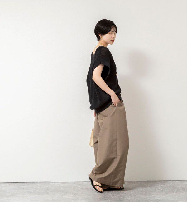 NOLLEY'S「ウォッシャブルエクセルテックタンブラー2タックワイドパンツ」|その他|