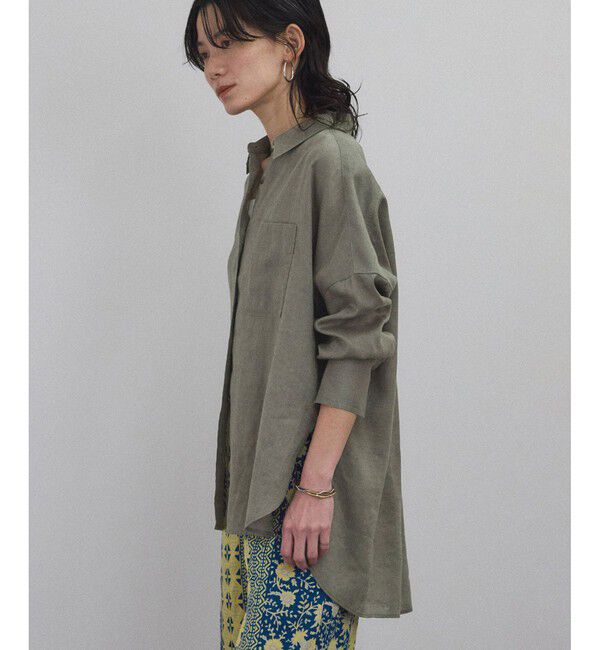 SALON adam et rope'「リネンオーバーシャツ［GENTLE LINEN］」|シャツ・ブラウス|