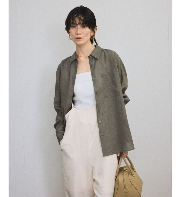 SALON adam et rope'「リネンオーバーシャツ［GENTLE LINEN］」|シャツ・ブラウス|