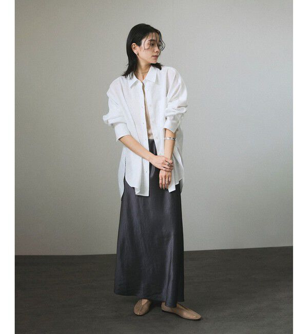 SALON adam et rope'「リネンオーバーシャツ［GENTLE LINEN］」|シャツ・ブラウス|