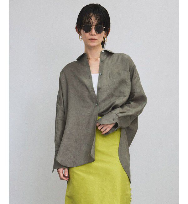 SALON adam et rope'「リネンオーバーシャツ［GENTLE LINEN］」|シャツ・ブラウス|